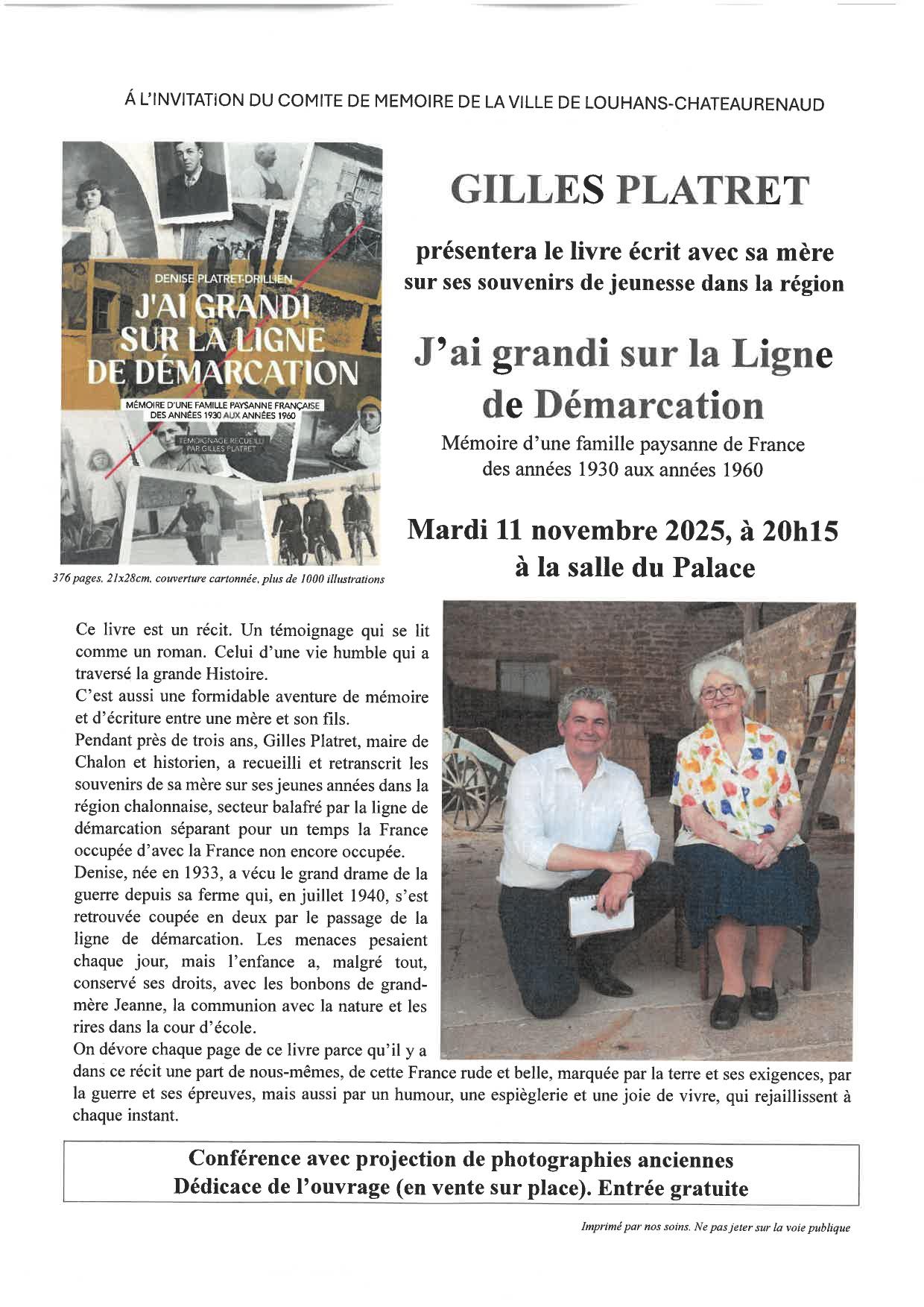 Conference Gilles Platret