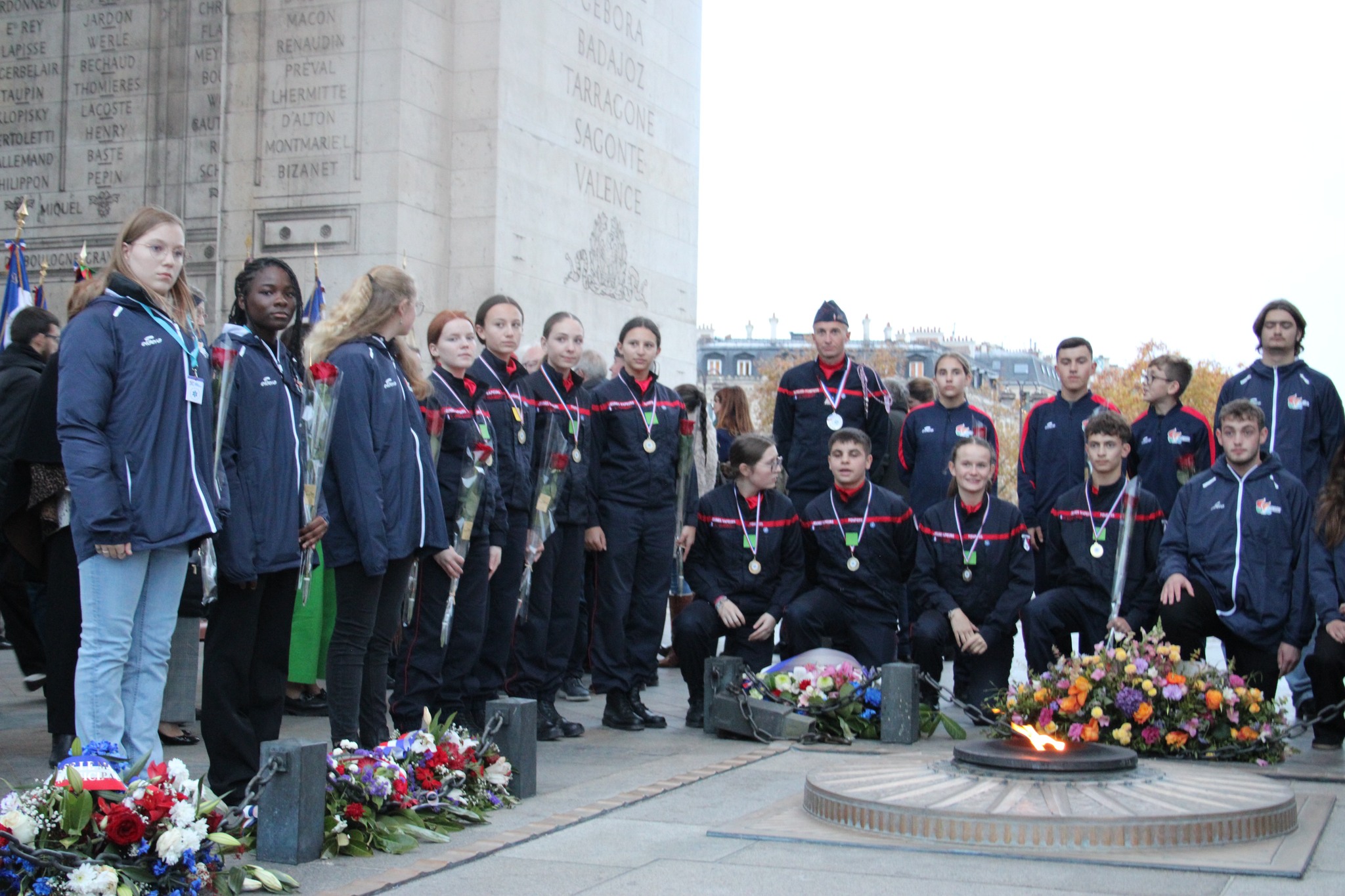 Flamme Soldat inconnu Paris Louhans Chateaurenaud 2