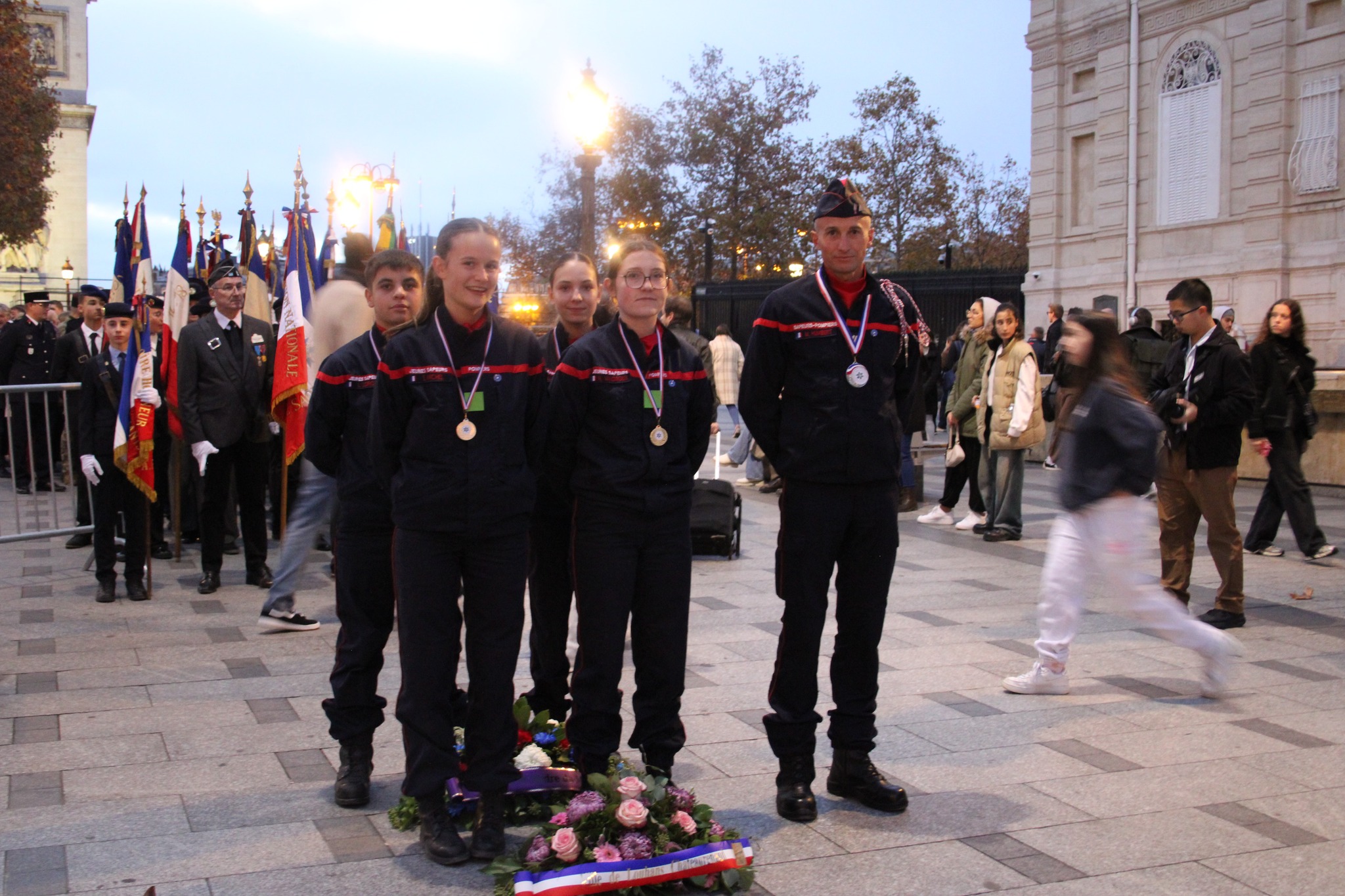 Flamme Soldat inconnu Paris Louhans Chateaurenaud 3